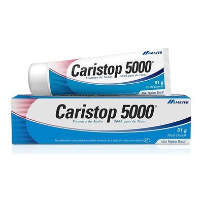 Pasta dental con flúor Caristop 5000, Lab. Maver, pomo 51g