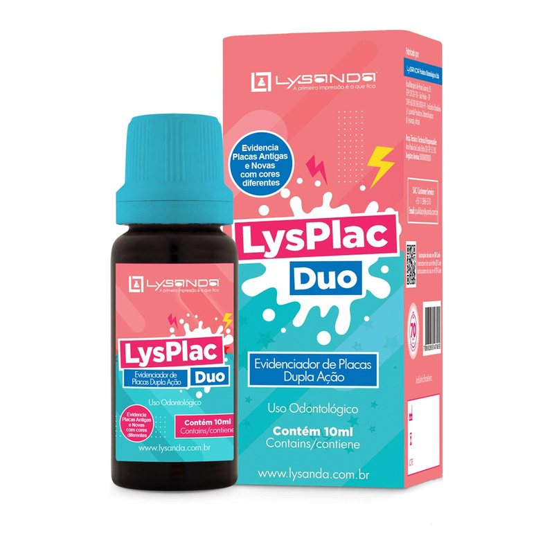 Revelador de placa bacteriana Lysplac Duo