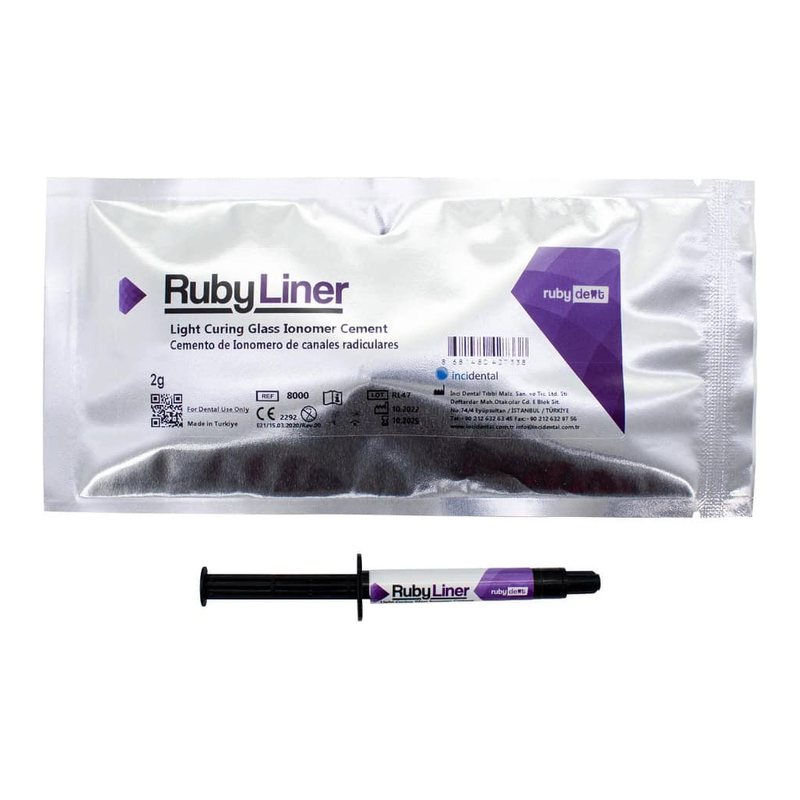 RubyLiner ionómero de vidrio fotocurado base/liner Incidental