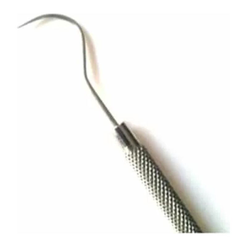 Sonda de caries curva acero inoxidable